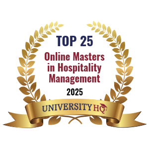 Best Online Masters Hospitality Management Programs Badge